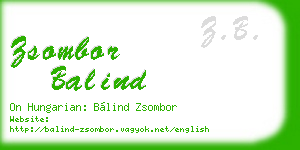 zsombor balind business card