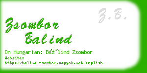 zsombor balind business card